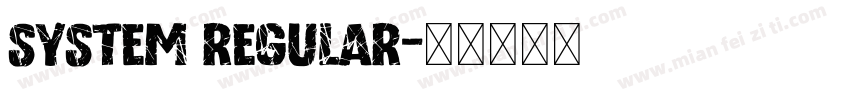 System Regular字体转换